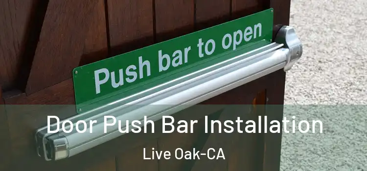  Door Push Bar Installation Live Oak-CA
